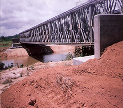 Construction of DFID Steel Bridge over River Butre